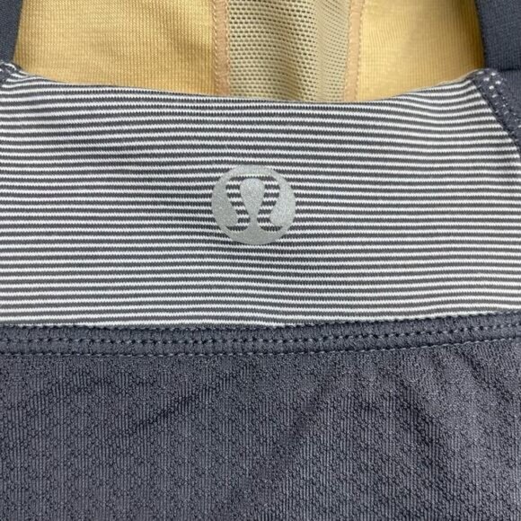 LULULEMON Push Your Limits Tank Sz 6 Gray White - Picture 4 of 5